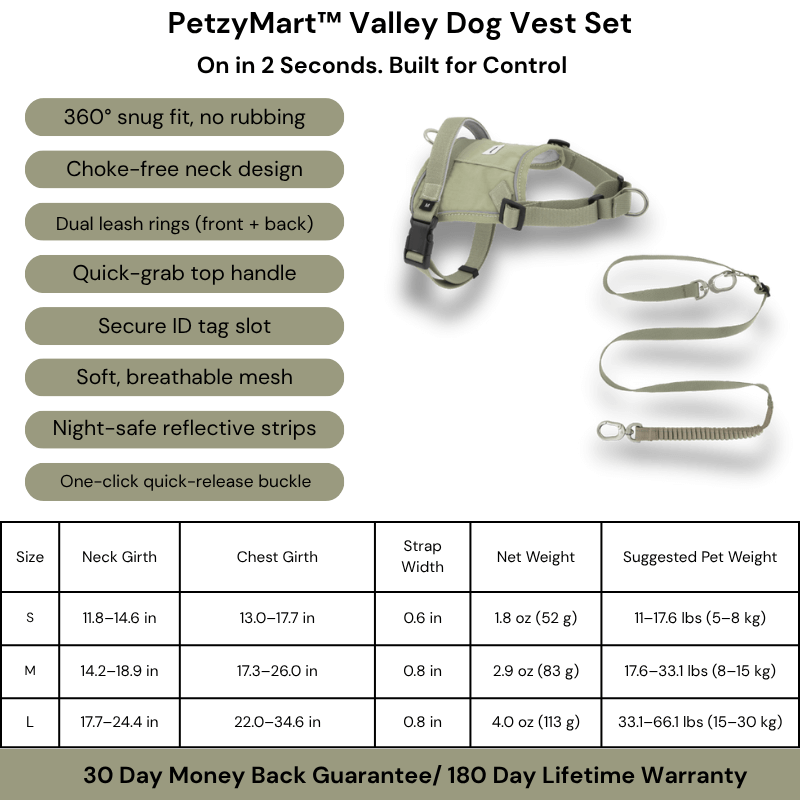 PetzyMart™ Valley Dog Vest Set