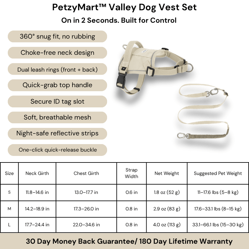 PetzyMart™ Valley Dog Vest Set