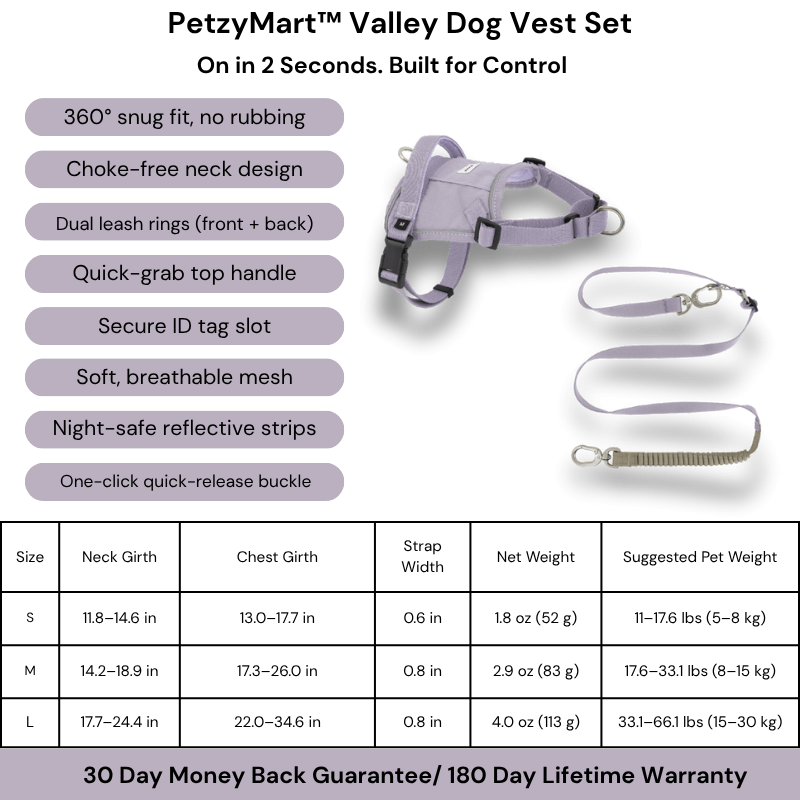 PetzyMart™ Valley Dog Vest Set