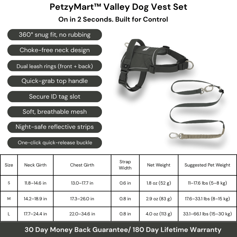 PetzyMart™ Valley Dog Vest Set