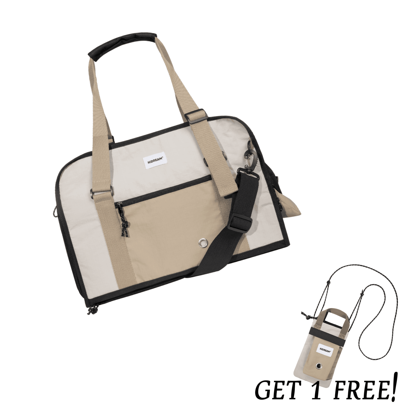 HiDREAM Pet Sling Carrier Bag Hands Free Reversible Pet Papoose Bag - PetzyMart