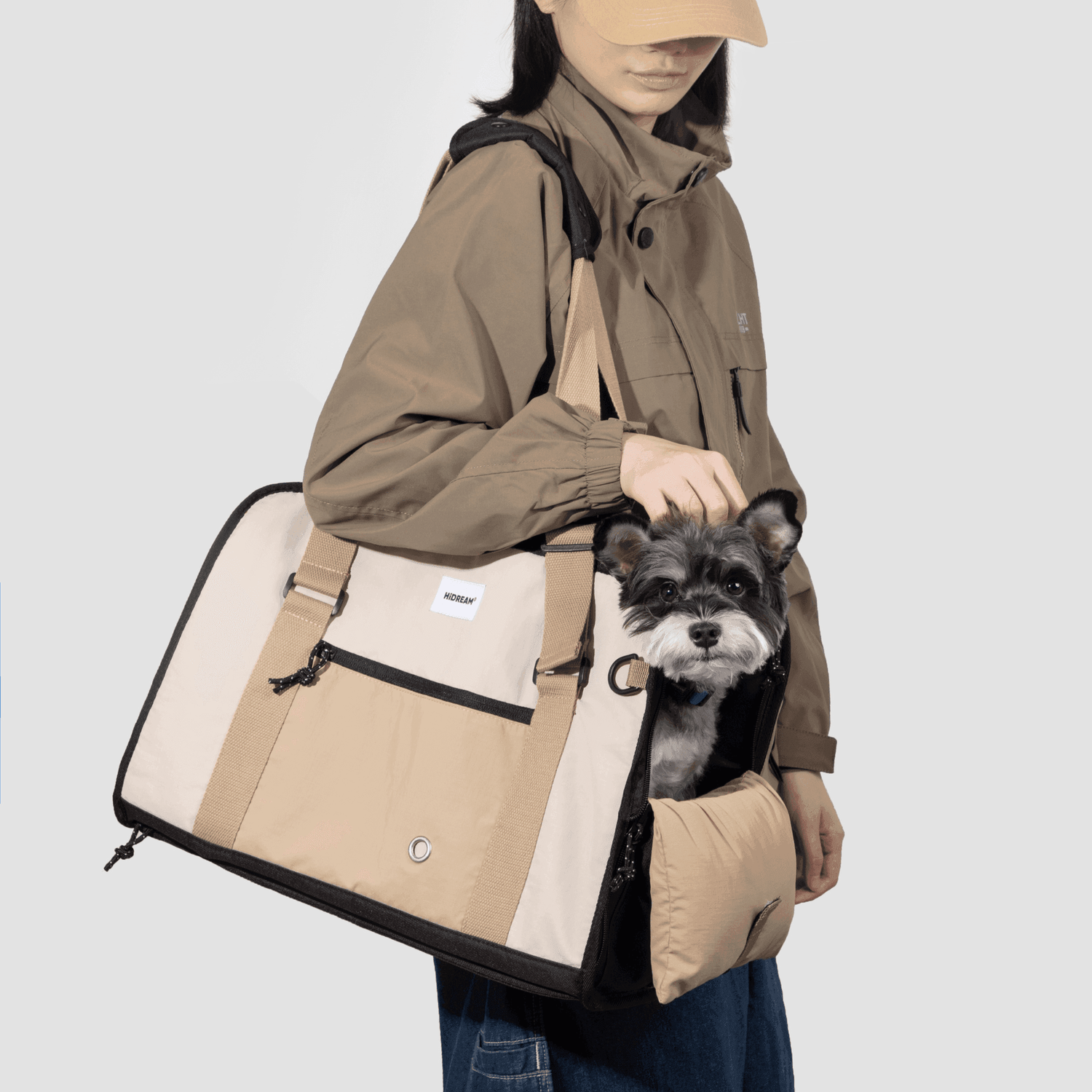 HiDREAM Pet Sling Carrier Bag Hands Free Reversible Pet Papoose Bag - PetzyMart