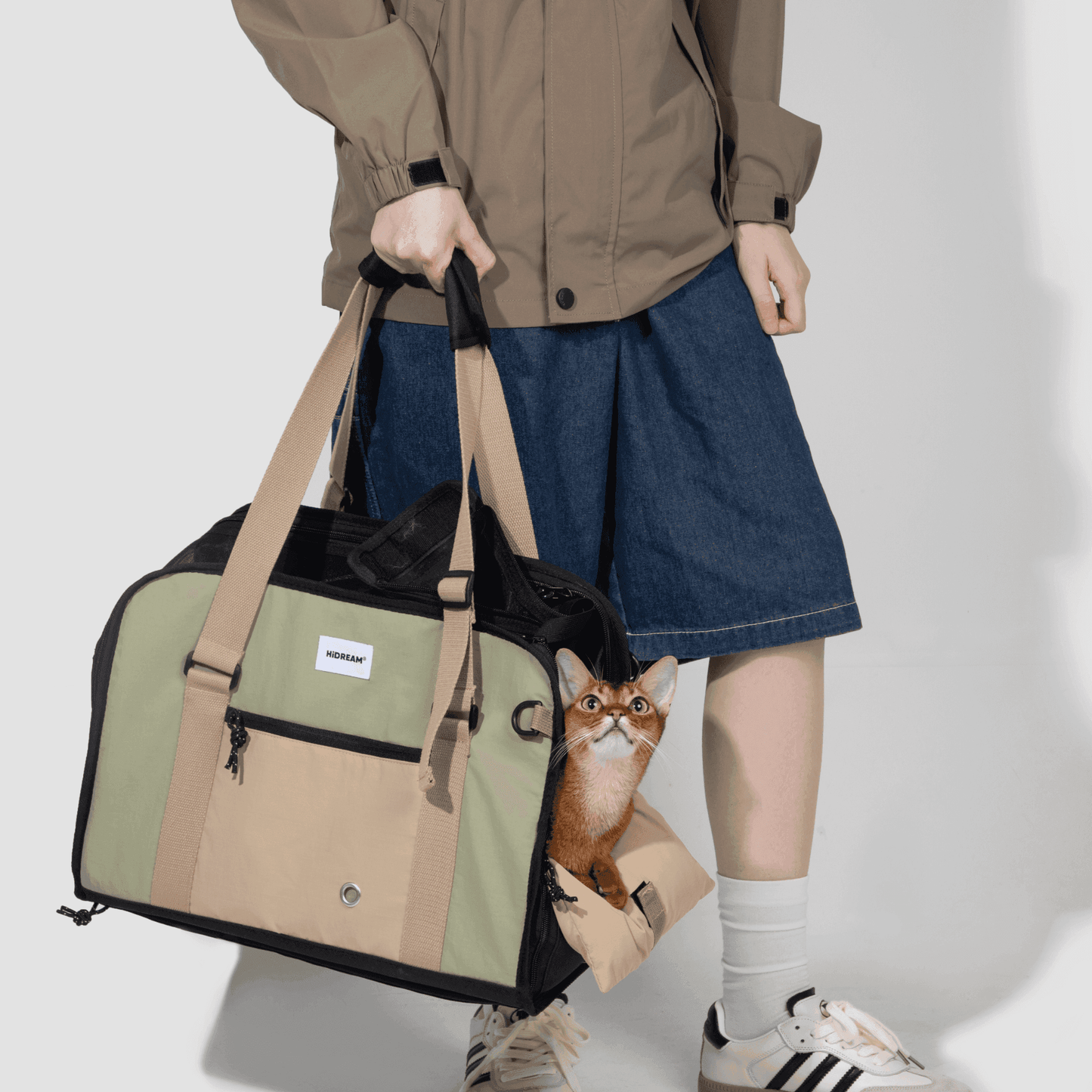 HiDREAM Pet Sling Carrier Bag Hands Free Reversible Pet Papoose Bag - PetzyMart