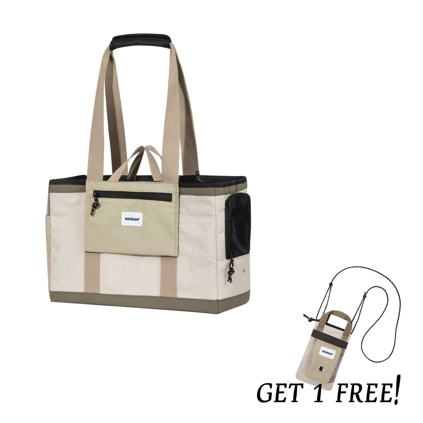 HiDREAM Fashional Pet Carrier breathable Soft Travel ShoulderBag - PetzyMart