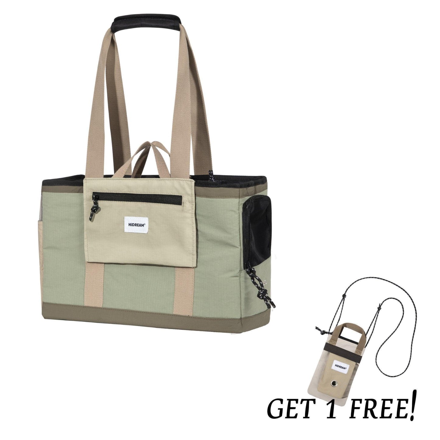 HiDREAM Fashional Pet Carrier breathable Soft Travel ShoulderBag - PetzyMart