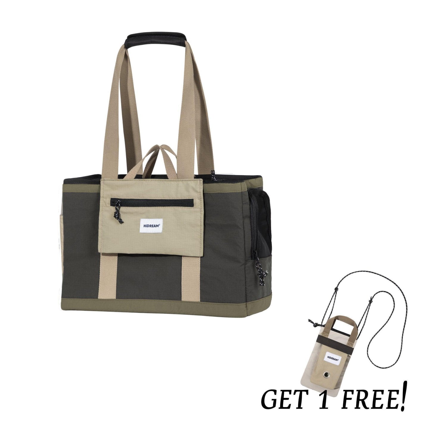 HiDREAM Fashional Pet Carrier breathable Soft Travel ShoulderBag - PetzyMart