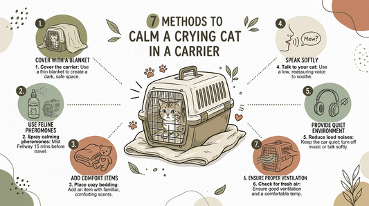 7 methods to stop cat crying in carrier