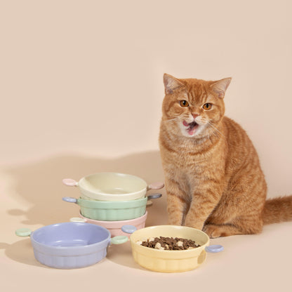 HiDREAM Pet Ceramic Bowl Modern and Stylish Pet Feeding Bowl - PetzyMart