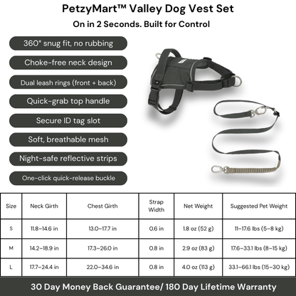 PetzyMart™ Valley Dog Vest Set