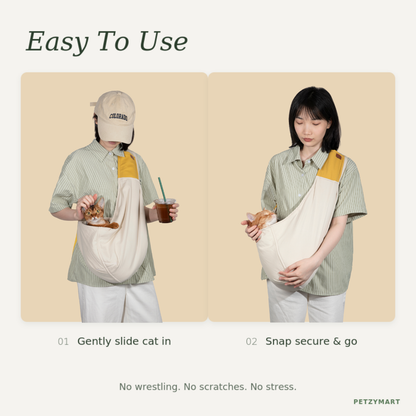 Comfort Sling Cat Carrier for Vet Visits & Stress-Free Transport