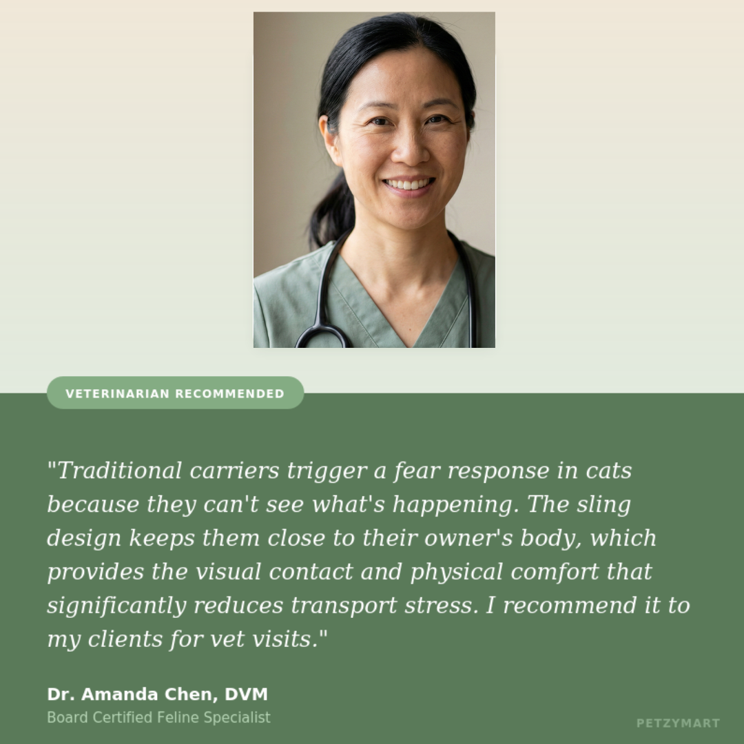 Comfort Sling Cat Carrier for Vet Visits & Stress-Free Transport