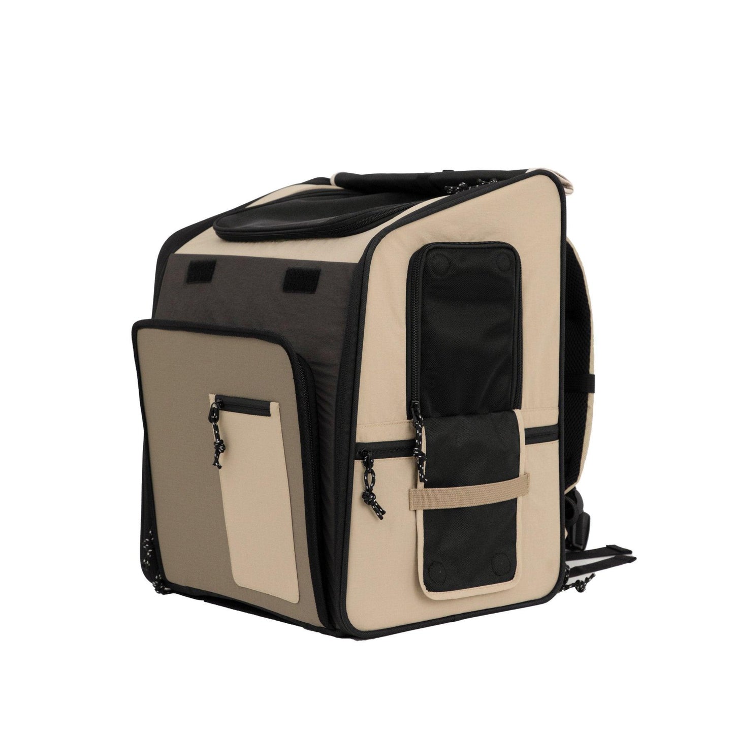 HiDREAM Backpack Pet Carrier (Foldable Tent both side) Features and Cushion Back Support - PetzyMart