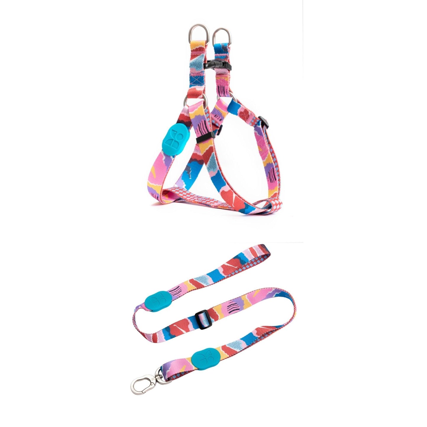 HiDREAM Colourful Series - Y Shape Dog Harness Bundle No-Pull Adjustable Soft Padded Dog Vest Harness - PetzyMart